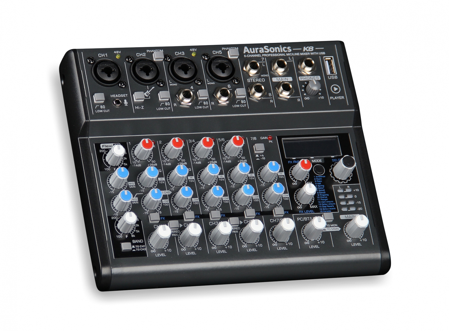 AuraSonics K8 компактный микшерный пульт в Чусовом