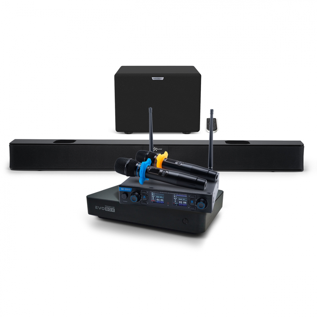 Hi-End караоке-система EVOBOX Premium + EvoSoundBar (саундбар с караоке) в Чусовом
