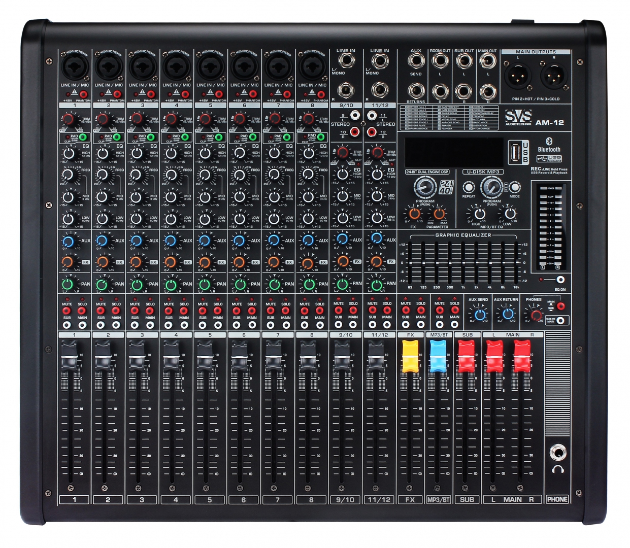 SVS Audiotechnik mixers AM-12 Микшерный пульт аналоговый, 12-канальный в Чусовом