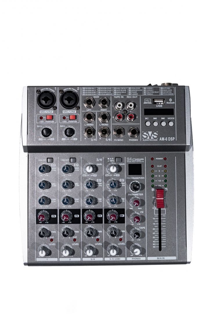 SVS Audiotechnik mixers AM-6 DSP Микшерный пульт аналоговый, 6-канальный SVS Audiotechnik mixers в Чусовом